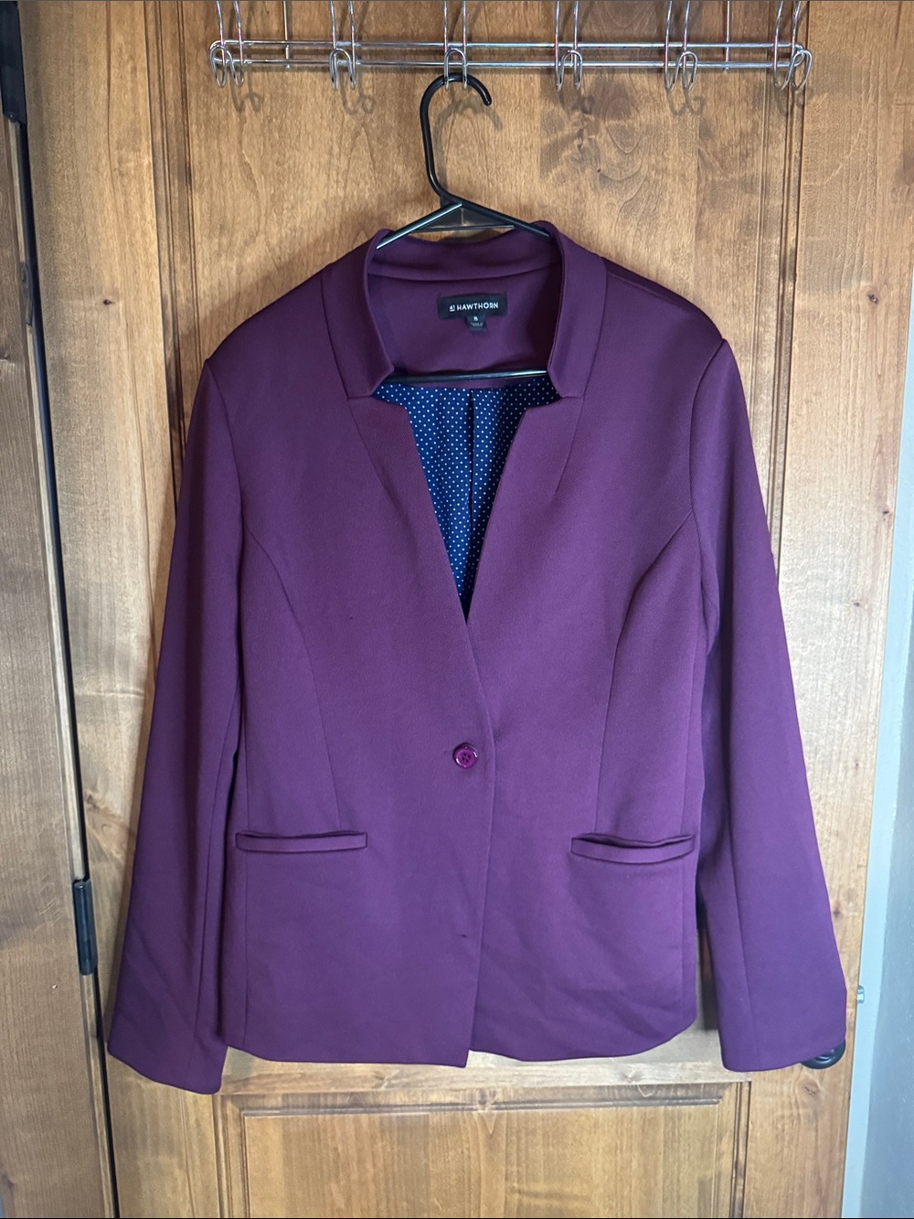 41 Hawthorn Plum Single-Button Blazer